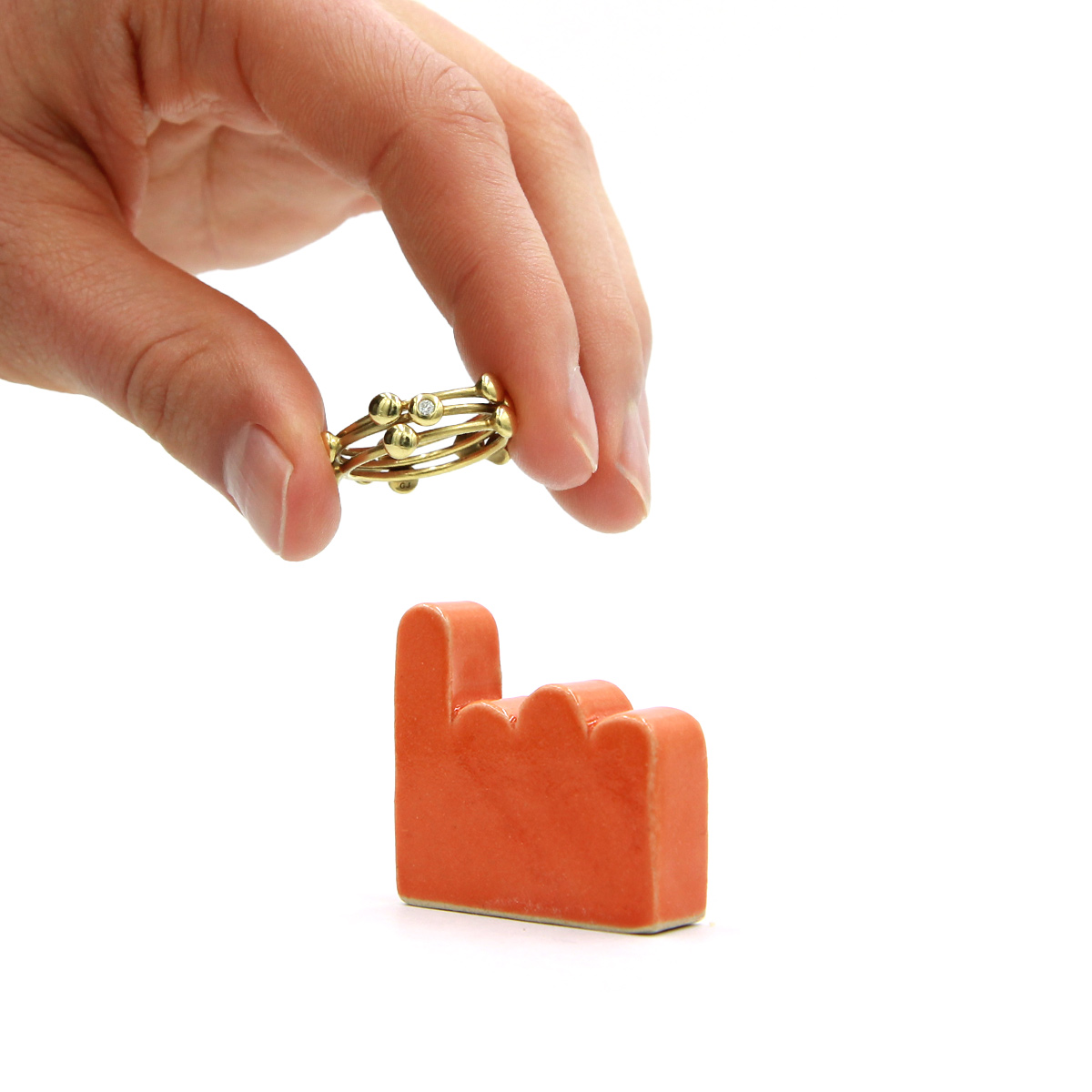 Digit ringholder - pinky - ORANGE