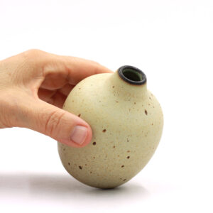 Dark Rim vase med lava 1244 Caramelo